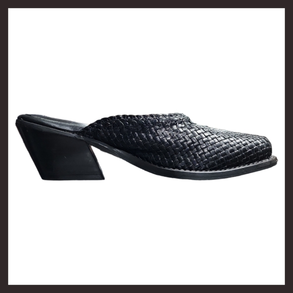 Jeffrey Campbell | Avanti Weave Leather Slip-on Mules (8/39) - Picture 8 of 13